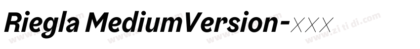 Riegla MediumVersion字体转换
